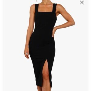Petal & Pup Black Square Neck Dress - Perfect LBD!